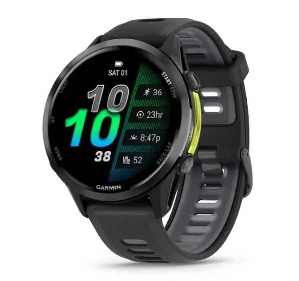 Garmin Forerunner 970 Carbon Gray DLC Titanium w. Black Case and Black