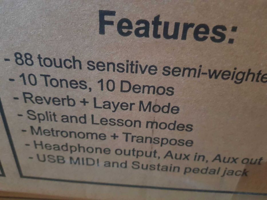 RockJam Pianino cyfrowe z 88 kluczami pełnowymiarowymi