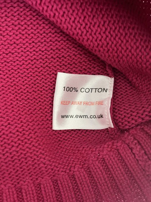 różowy fuksja sweterek sweter damski EMW Pure Classics M bawełna