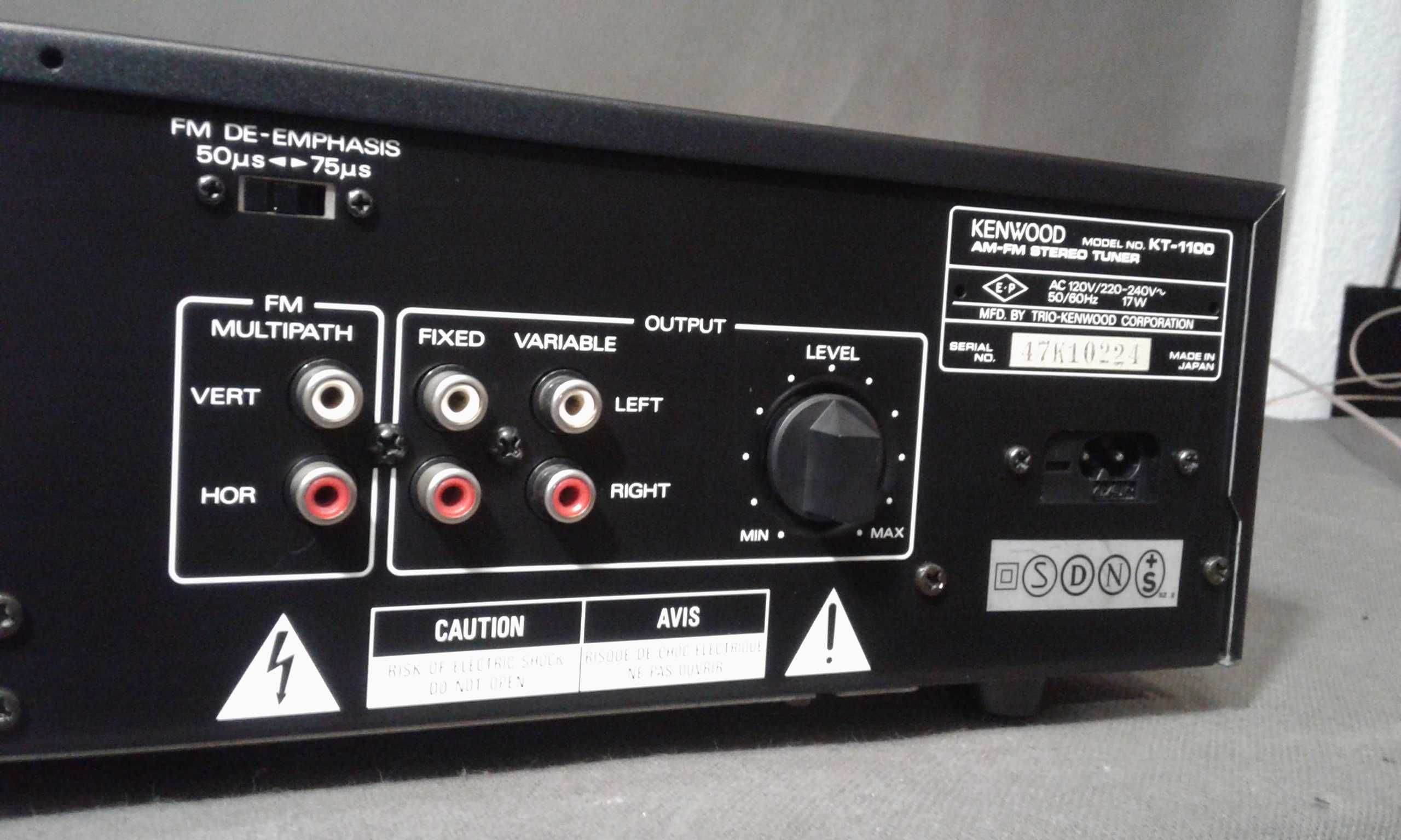 KENWOOD KT-1100,tuner radiowy stereo