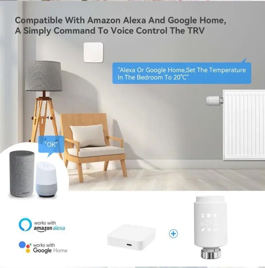 Głowica termostatyczna TRV / GTZ08  TUYA, Homeassistant,  Smartlife...