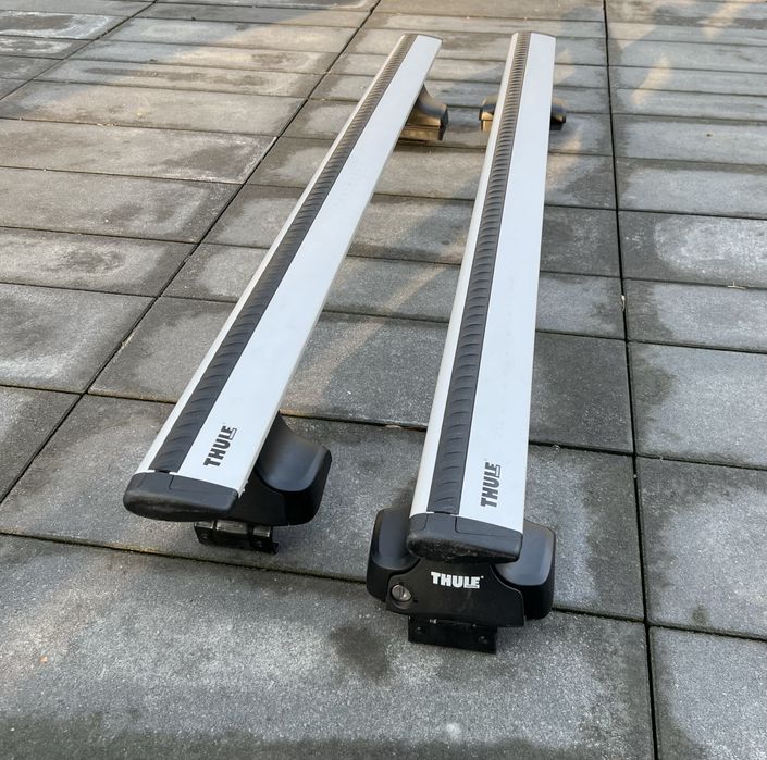 Bagażnik Thule Wingbar Audi A6 C7 C8 Sedan srebrne