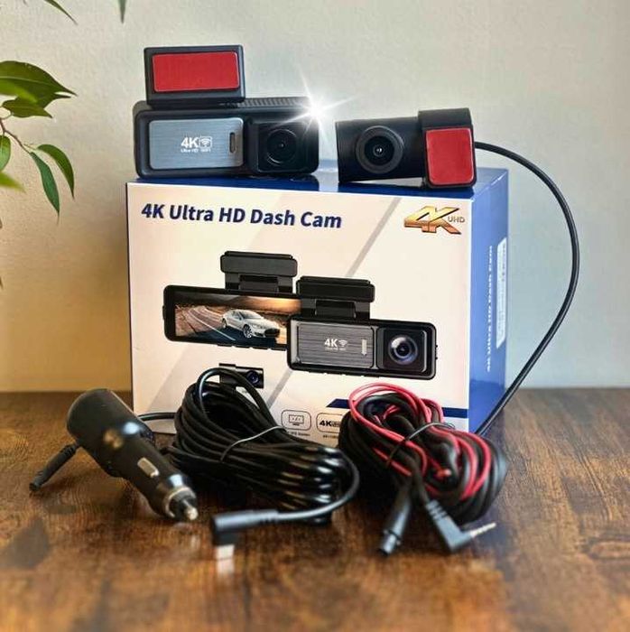 4K WiFi GPS G-Sensor Wideorejestartor Kamera Samochodowa Przód/Tył