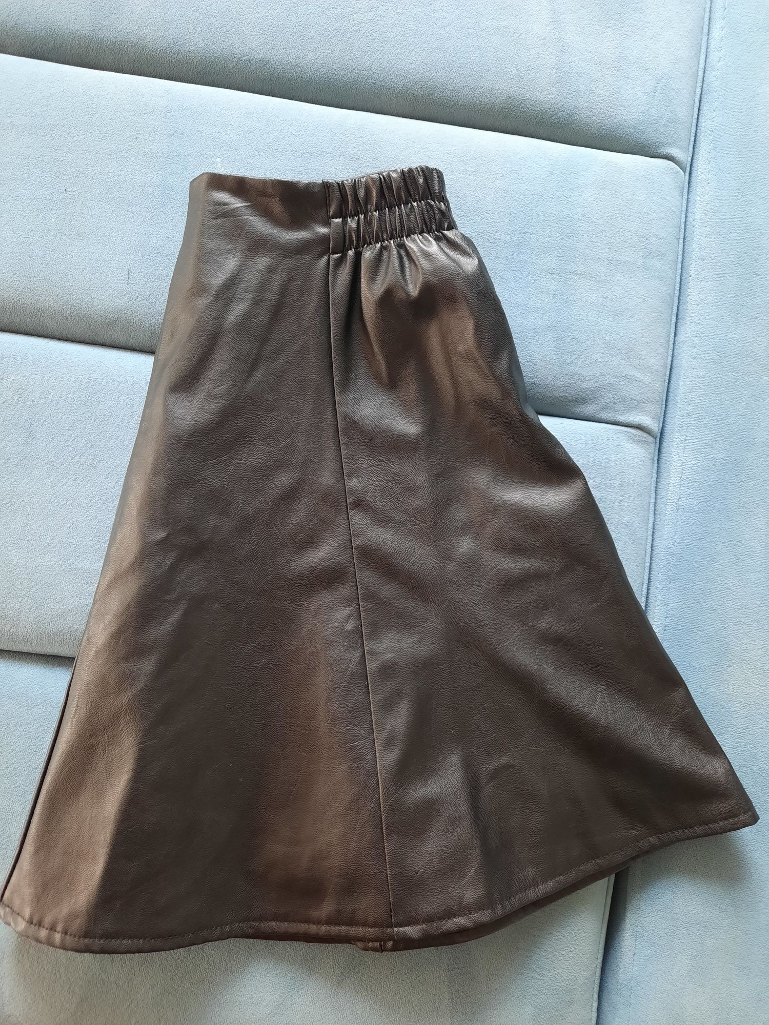 Mini spódniczka że skórki czarna 34 XS Sinsay