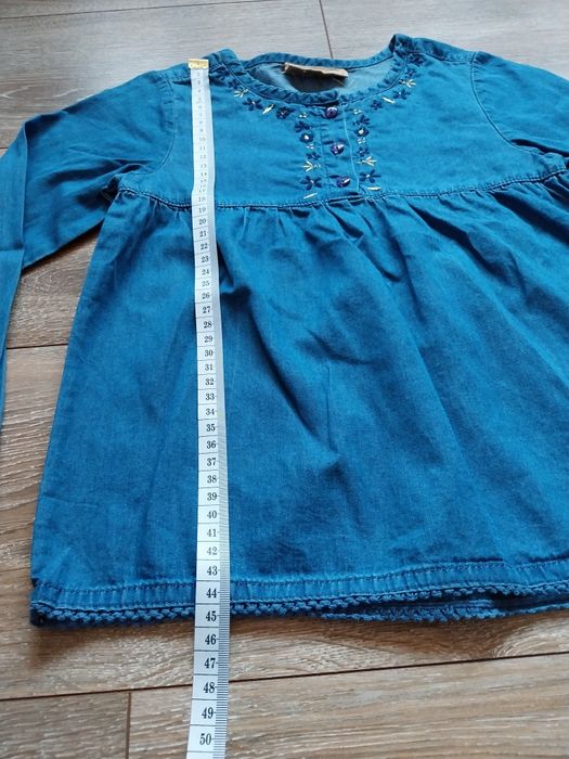 Tunika bluzka jeansowa r. 122