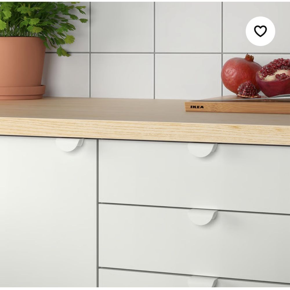 Ikea DRAGSMARK Uchwyt zaciskany, biały, 40 mm 2sztuki nowe