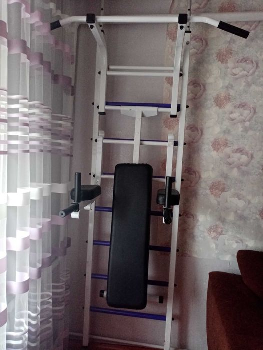 Шведська стінка з переставним турником