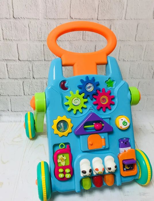 Ігровий центр 2 в 1 каталка ходунки столик