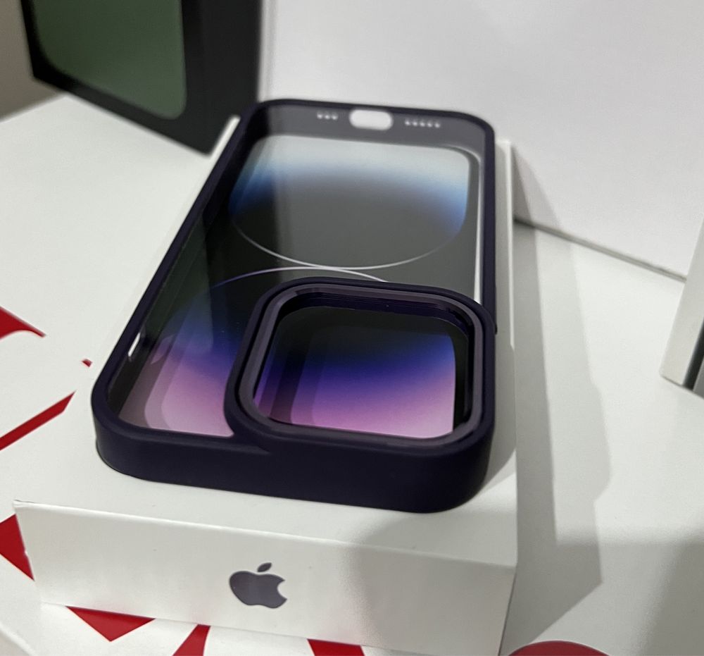 Чехол Iphone 14 pro deep purple, 14 pro max black, top качество