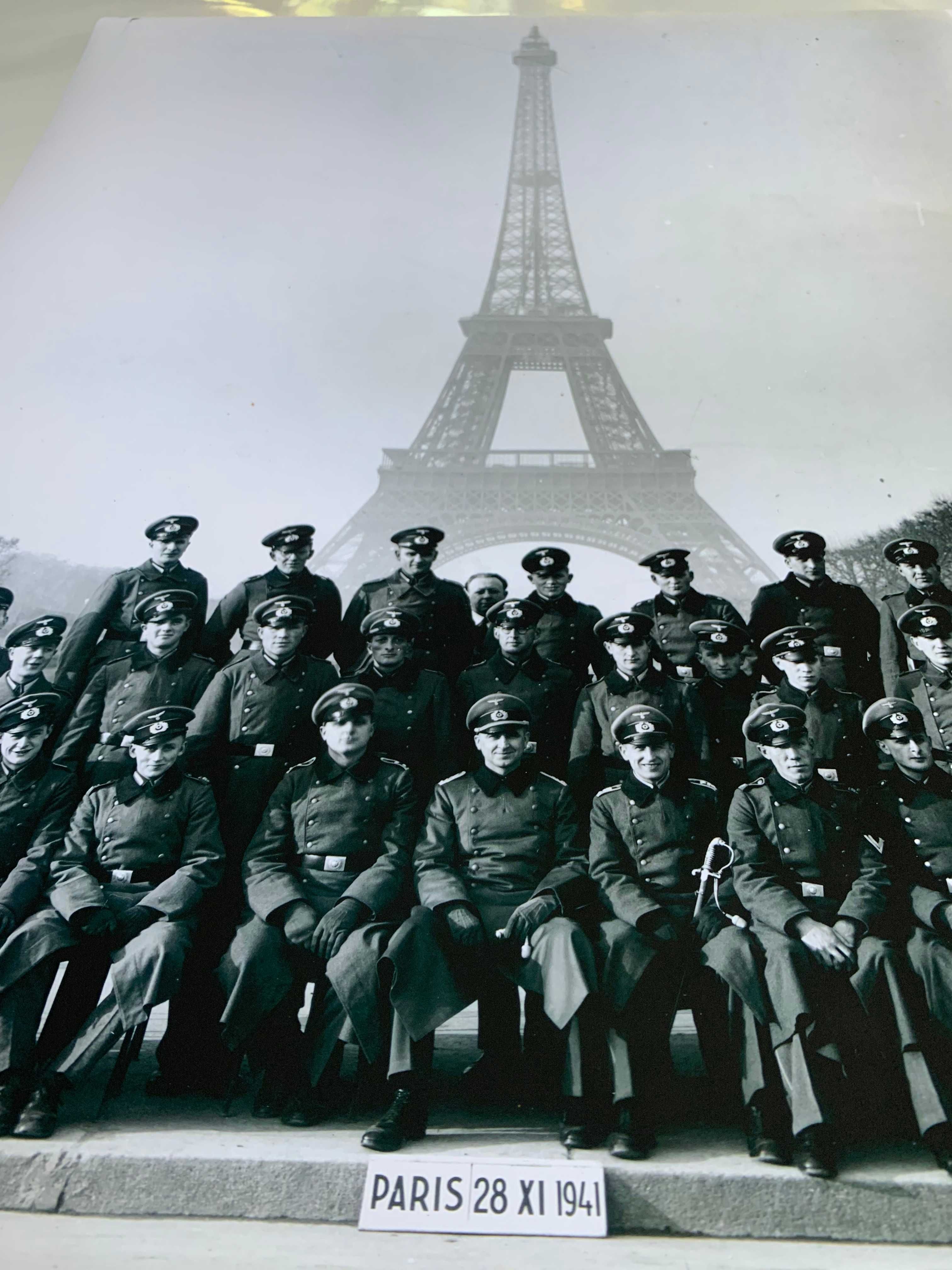 II Wojna Światowa, Paryż 28 XI 1941 , wydruk zdjęcia , duży format