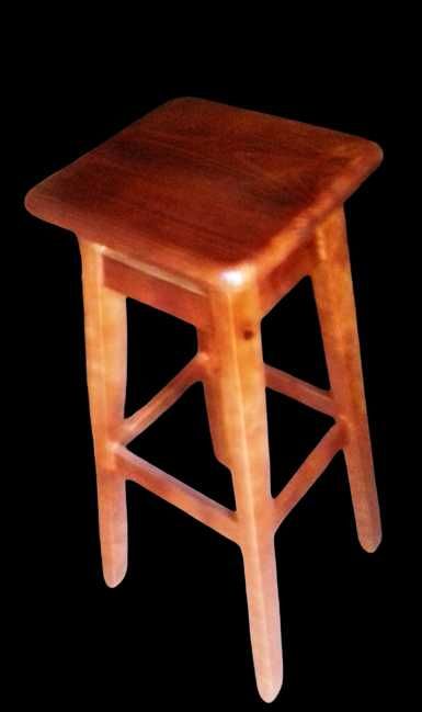 NOWY taboret hoker drewniany 80cm barowy stołek wysyłka transport