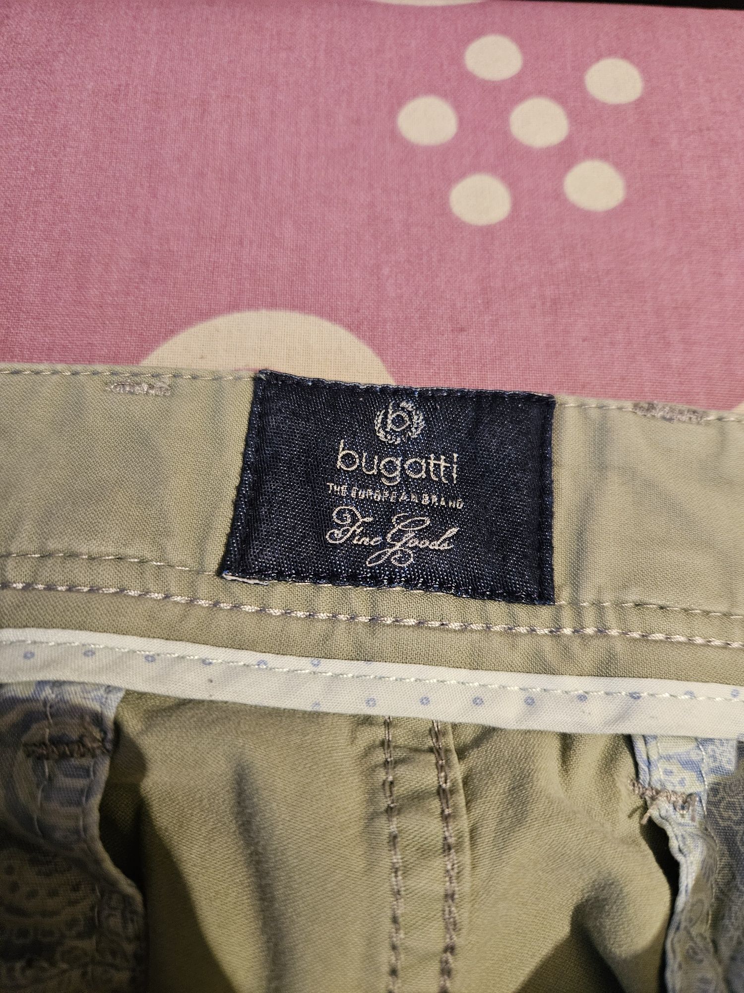 Spodnie Chinos bugatti oliwkowe