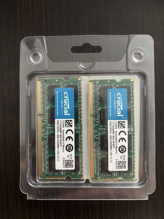 NOWA pamięć RAM do laptopa Crucial 16GB (2x8 GB) DDR3 1866MHz