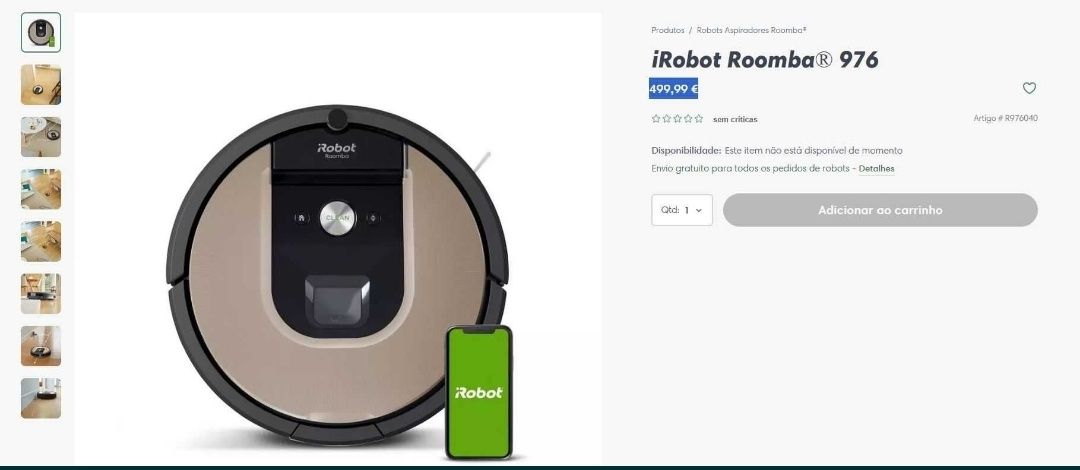 Aspirador iRobot Roomba 976