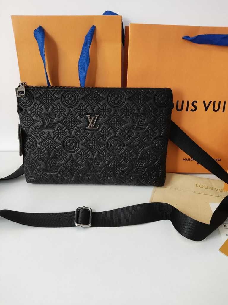 Louis Vuitton DAMSKA MĘSKA Torebka, Torba – kopertówka, skóra 67-23