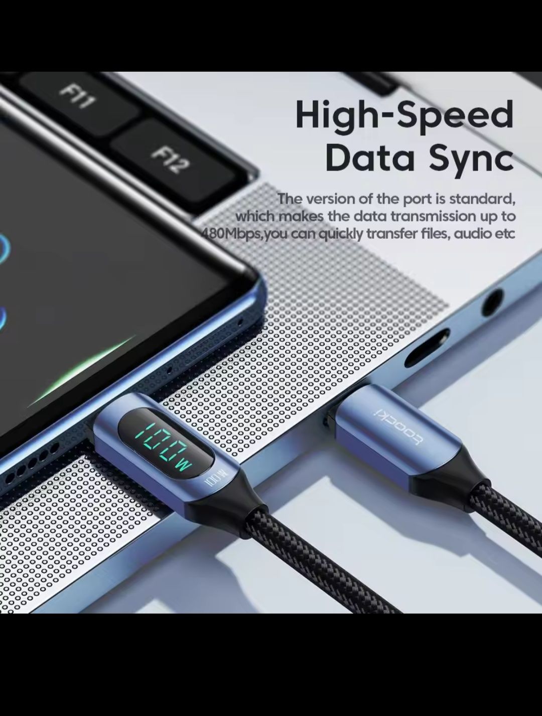 Kabel USB C USB C 5A 100W supervooc