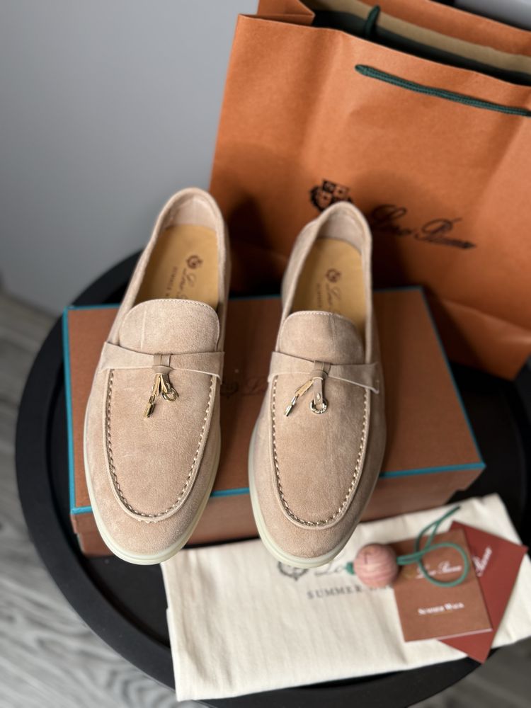 Лофери жіночі лоро піана loro piana lp summer walk лоріки лоферы туфли
