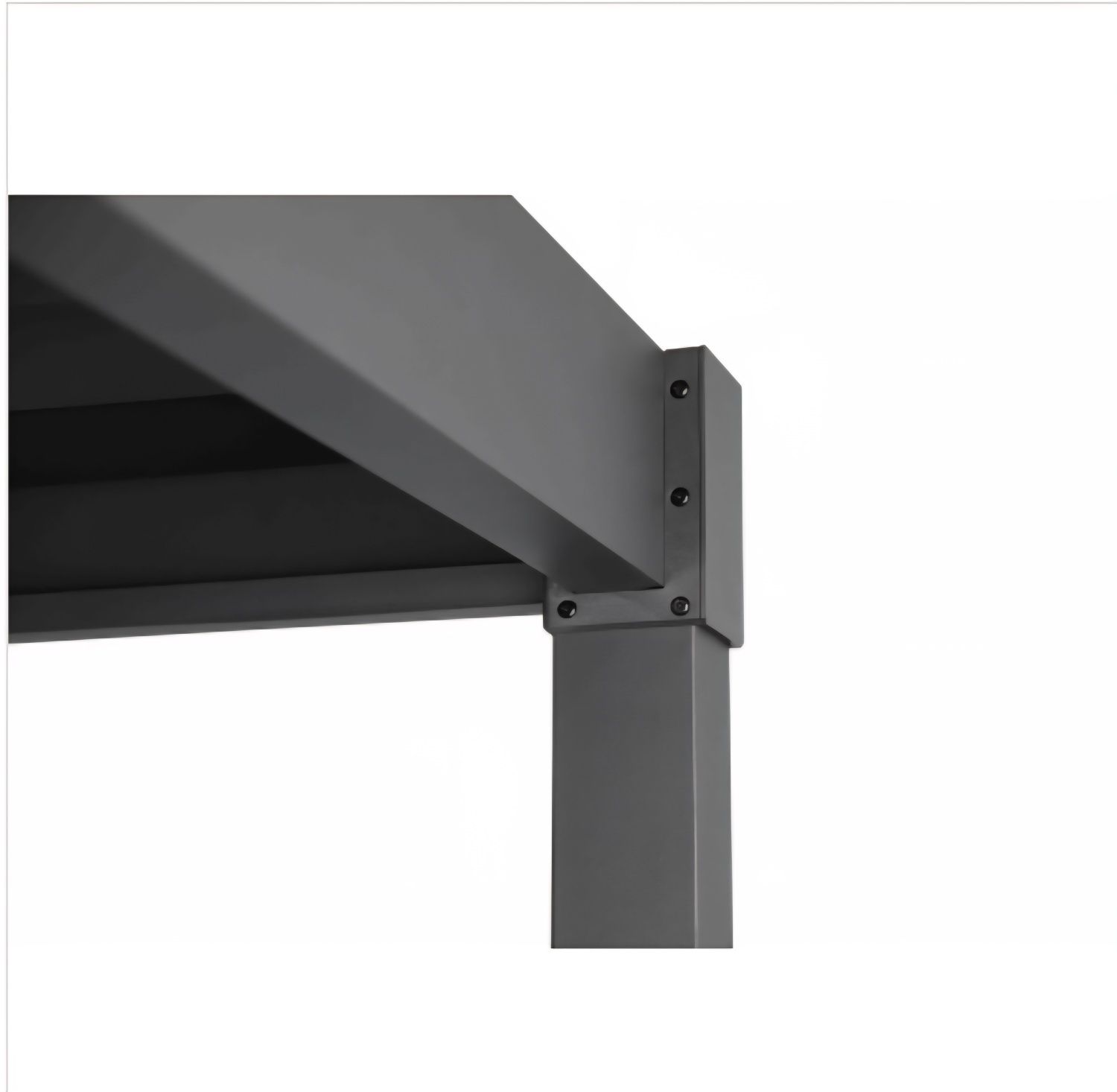 Pergola ogrodowa MIRADOR 80 Solid 3 x 2,4 x 2,4m Antracyt