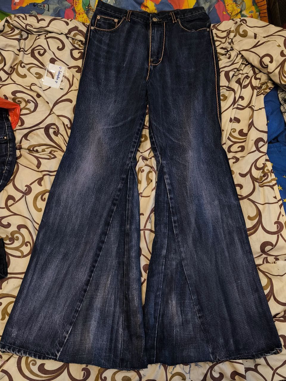 Архив клёш джинсы opium rick Chrome hearts дизайнер вайперр