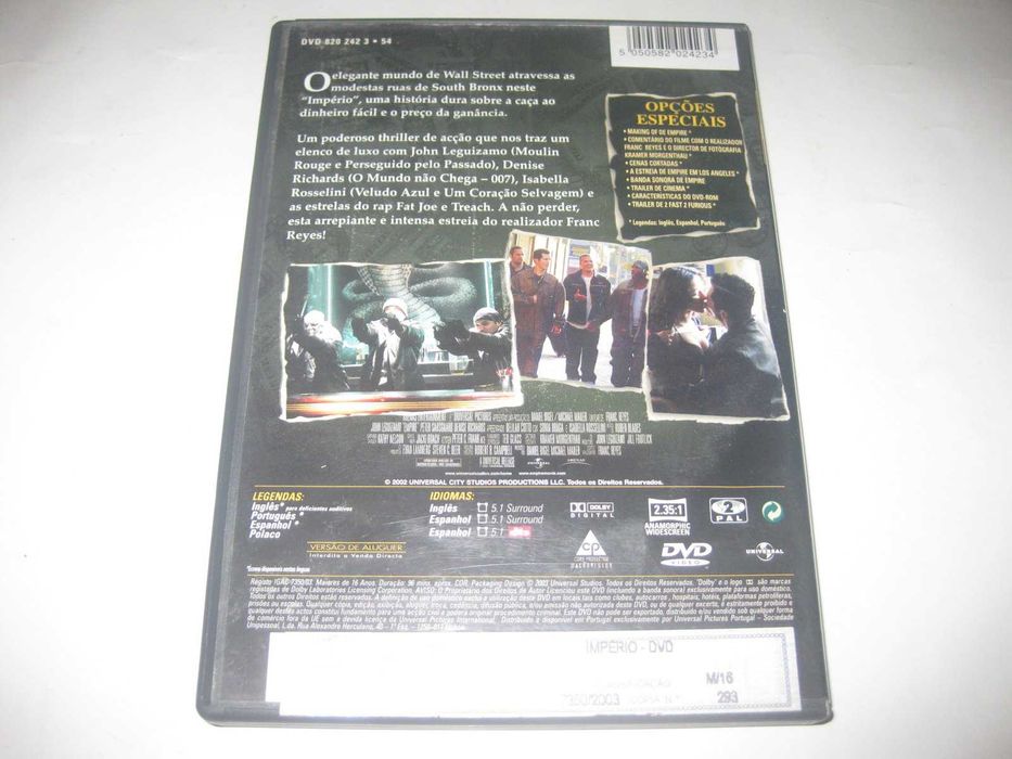 DVD "Império" com John Leguizamo