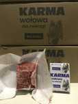 Karma wołowa mrożona dla psa kota