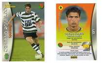 Carta Cristiano Ronaldo Rookie #137 Mega Craques 2003
