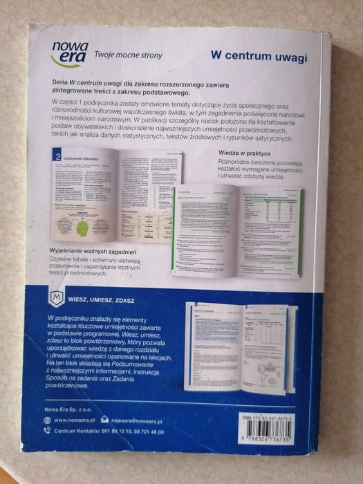 Podręcznik W centrum uwagi 1 poziom rozszerzony