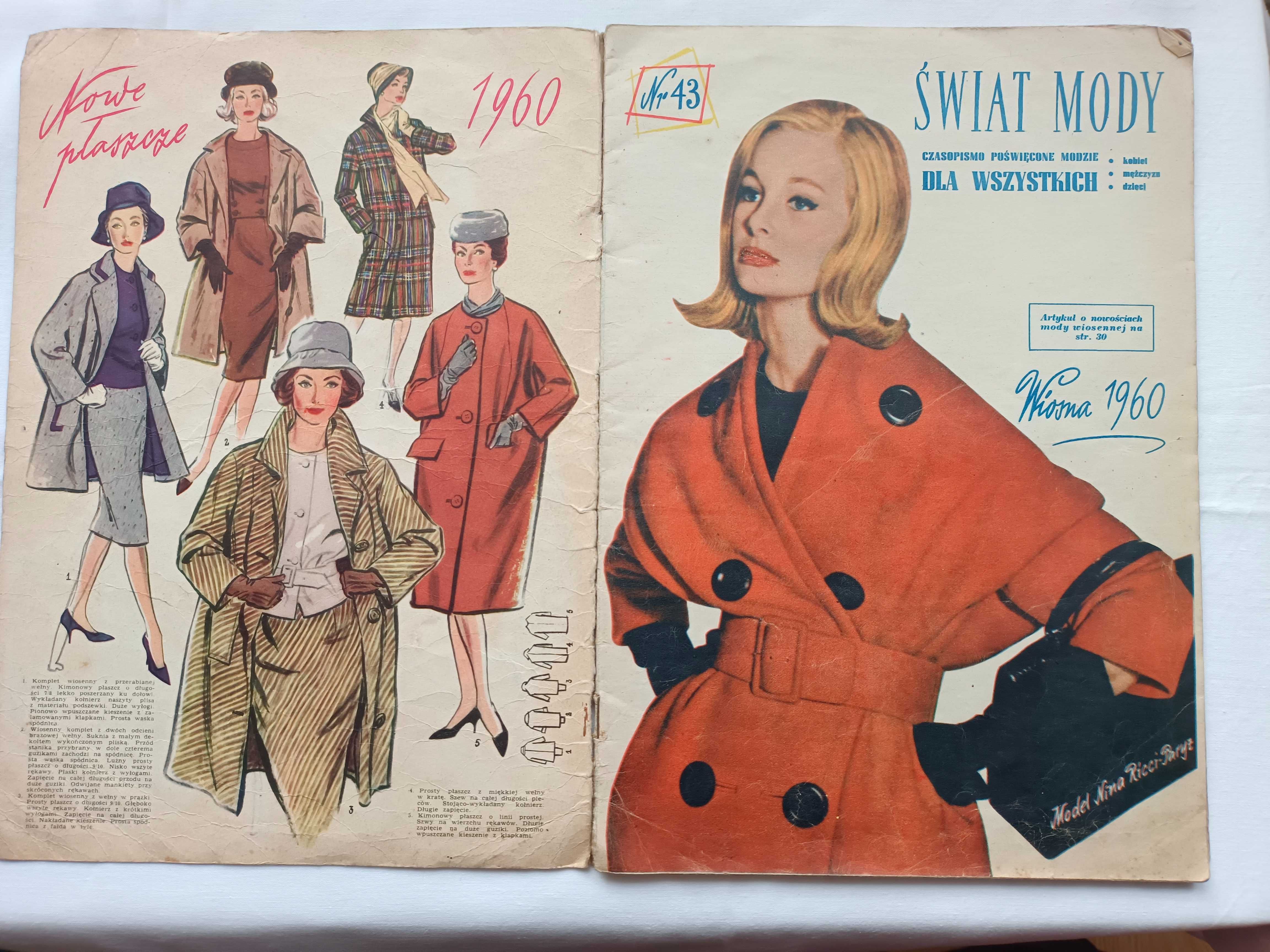 Świat mody nr 43 wiosna 1960