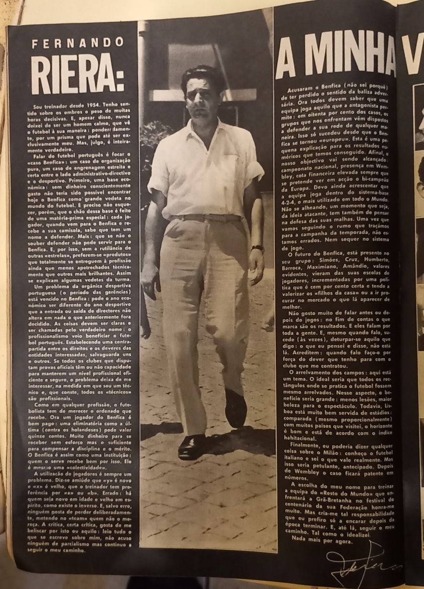 Revista Século Ilustrado, 1972 Reportagem Benfica.-Ajax.