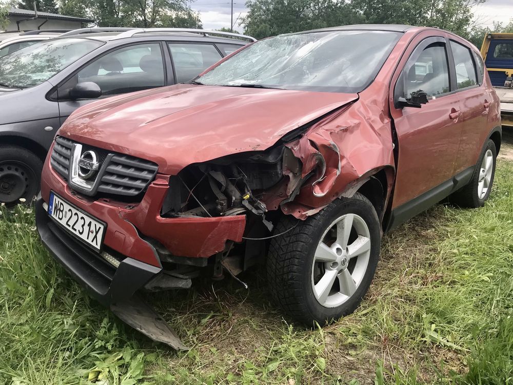 Nissan Qashqai 2.0 b + LPG Gas 2007 rok. USZKODZONY