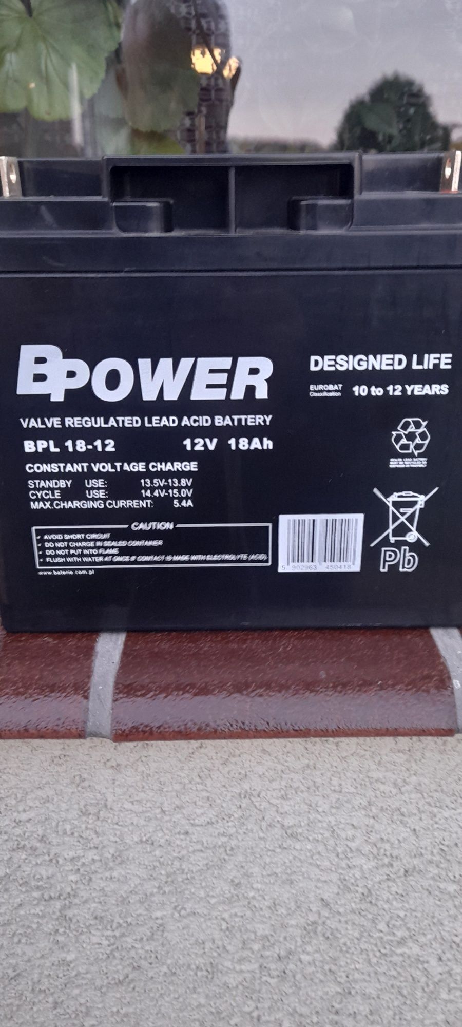 Akumulator 18AH/12V BPL 18-12 BPOWER  nowy