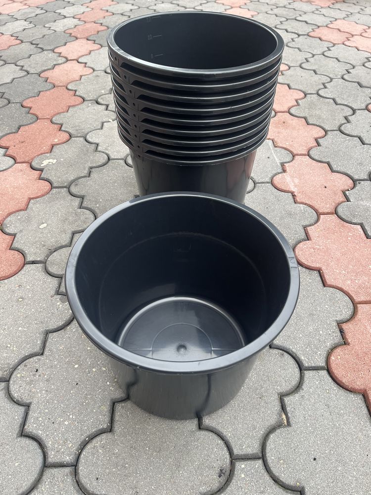 Doniczki 12l na świerki jodły choinki doniczka plastikowa 10 szt. nowe