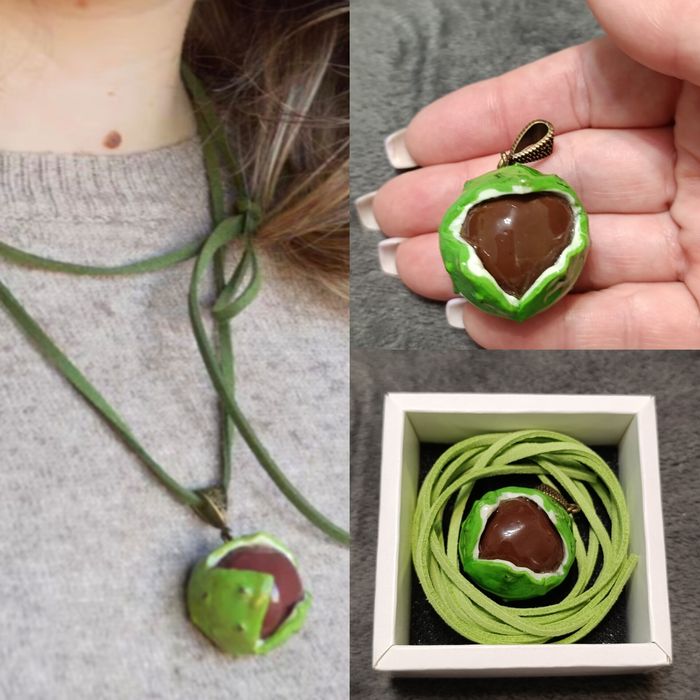 Вінтажна цікава прикраса кулон чокер ручна робота