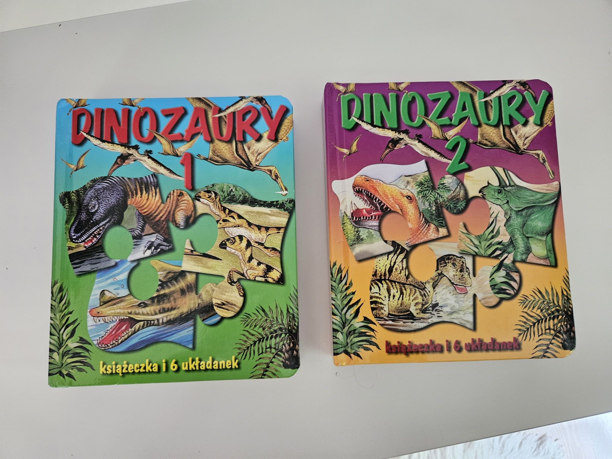 Książeczki puzzle dinozaury