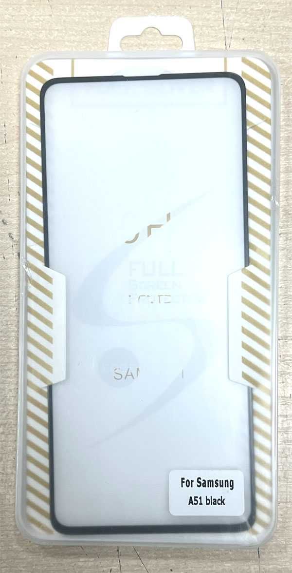 Szkło hartowane 5D Samsung do Galaxy A51 z ramką kolor: czarny
