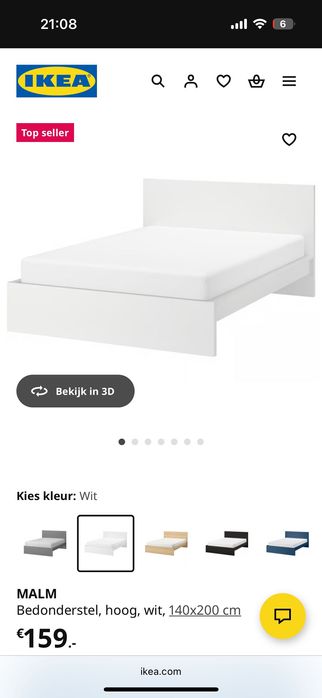 Łóżko IKEA + Materac 140x200