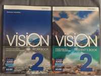 Ksiazka i cwiczenia Vision Workbook 2 Oxford angielski