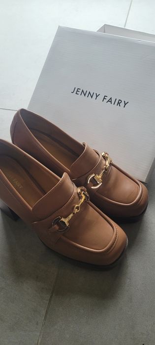 Jak nowe jenny fairy półbuty damskie rozmiar 39 ccc brązowe camel