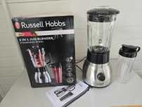 Blender kielichowy Russel Hobbs stal nierdzewna 2w1 szklany