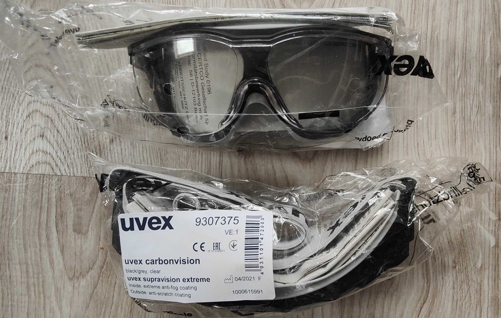 Gogle ochronne okulary Uvex Carbonvision 9307.375 UV EN166