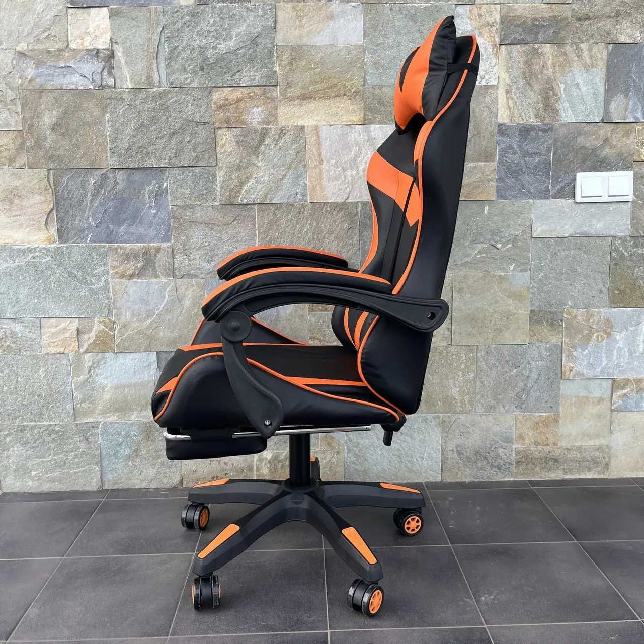 Кресло геймерское компьютерное кресло  Черно-оранжевый кресло игровое