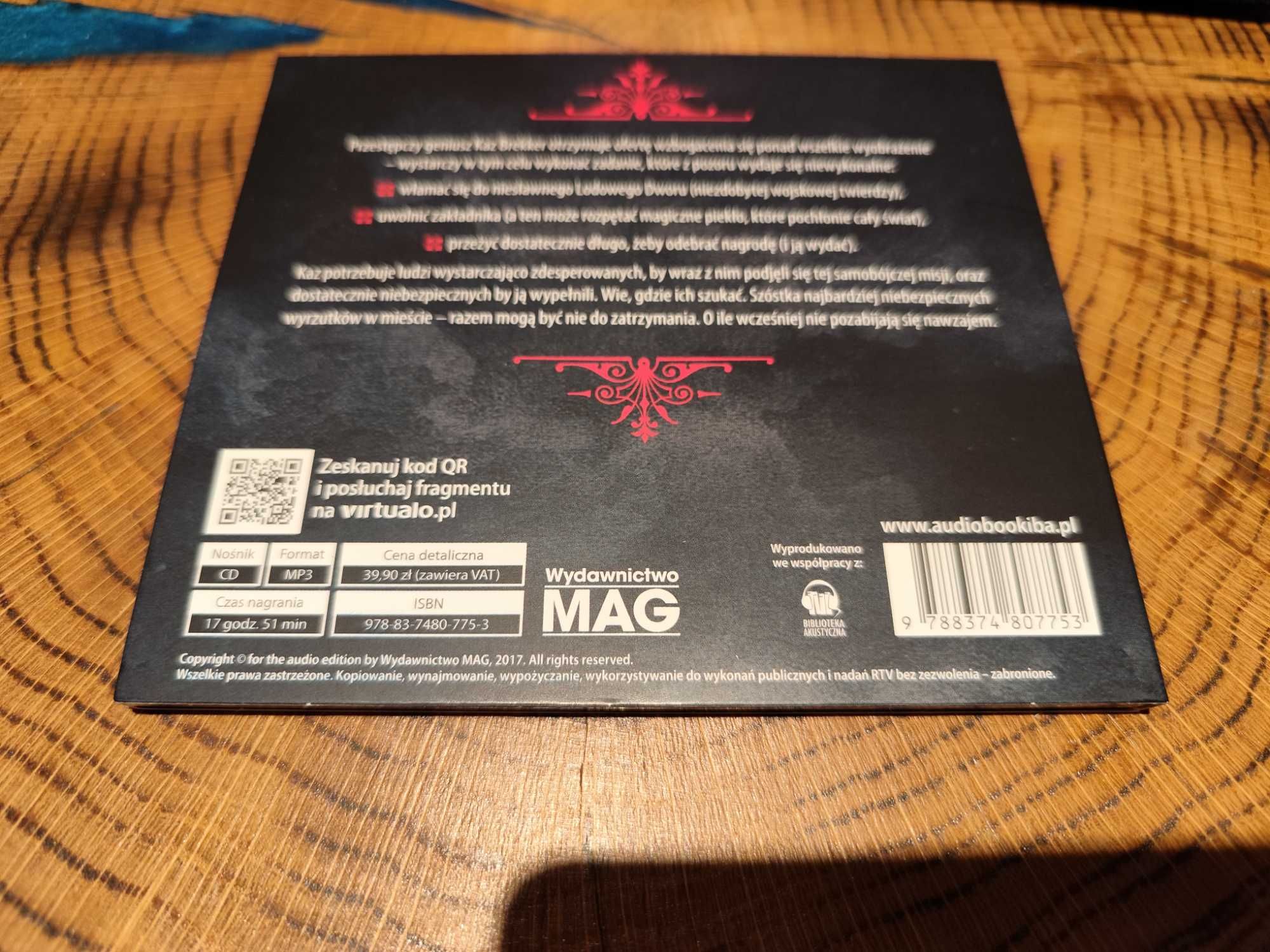 Szóstka Wron Leigh Bardugo czyta Janusz Zadura audiobook CD