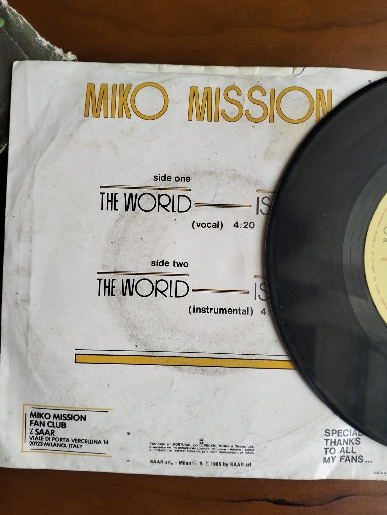 Disco de vinil single Miko Mission