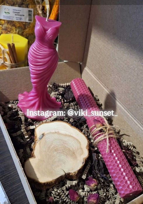 Программные свечи из пчелиного воска — ручная работа.