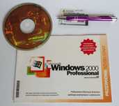 Windows 2000 professional (NT) - oryginalna CD, książka i certyfikat