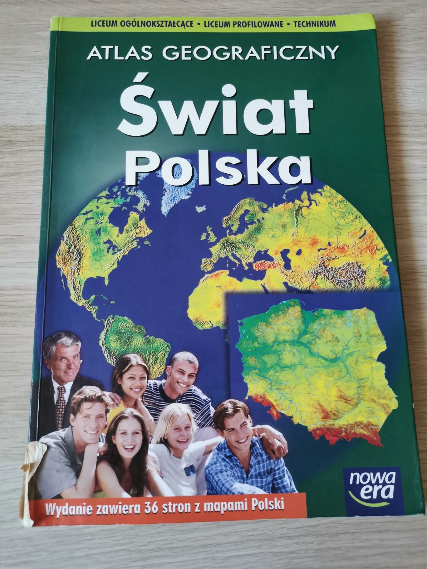 Atlas geograficzny Świat Polska Nowa Era 2008