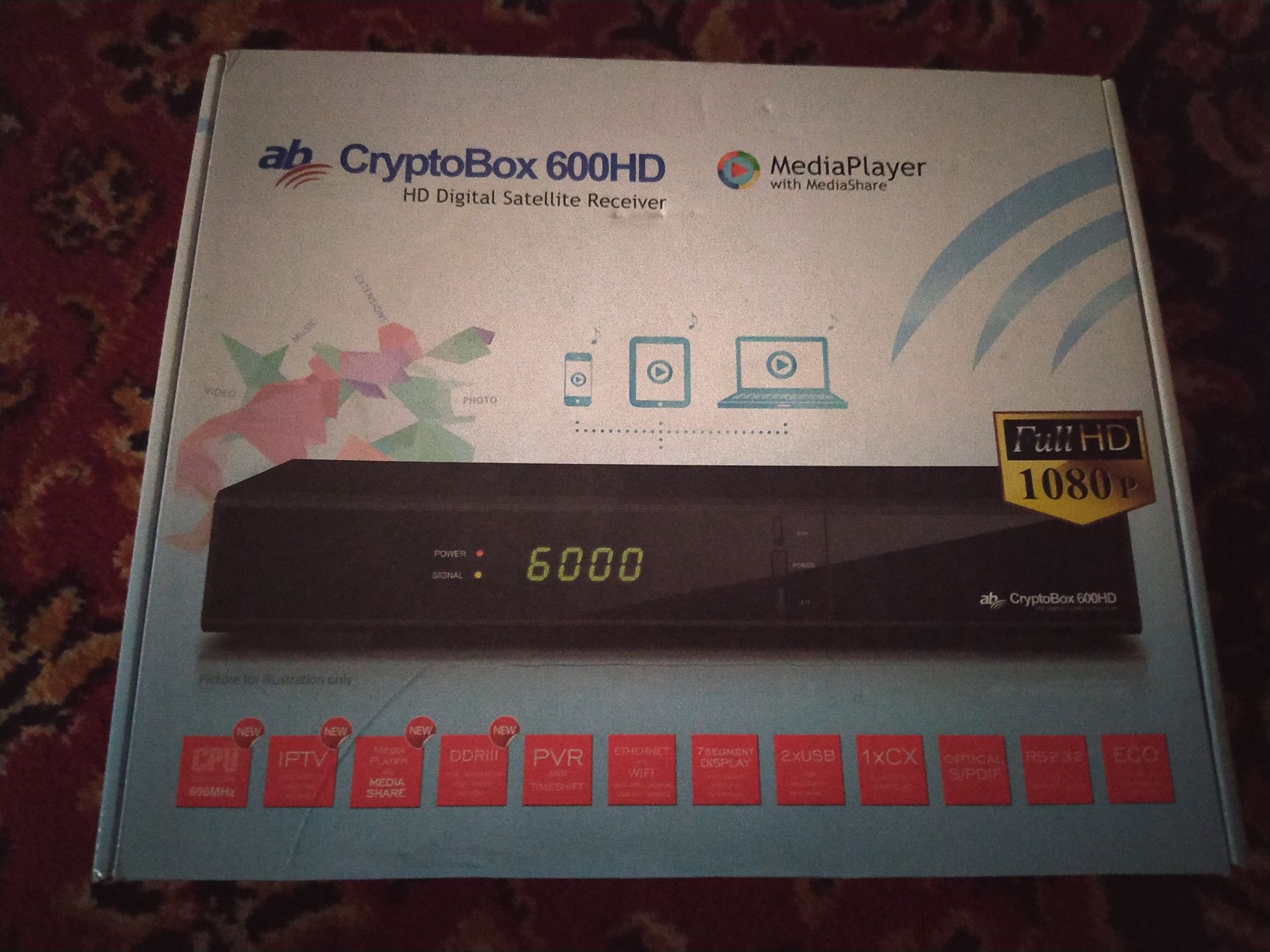 Tuner CryptoBox 600HD cccam/newcamd