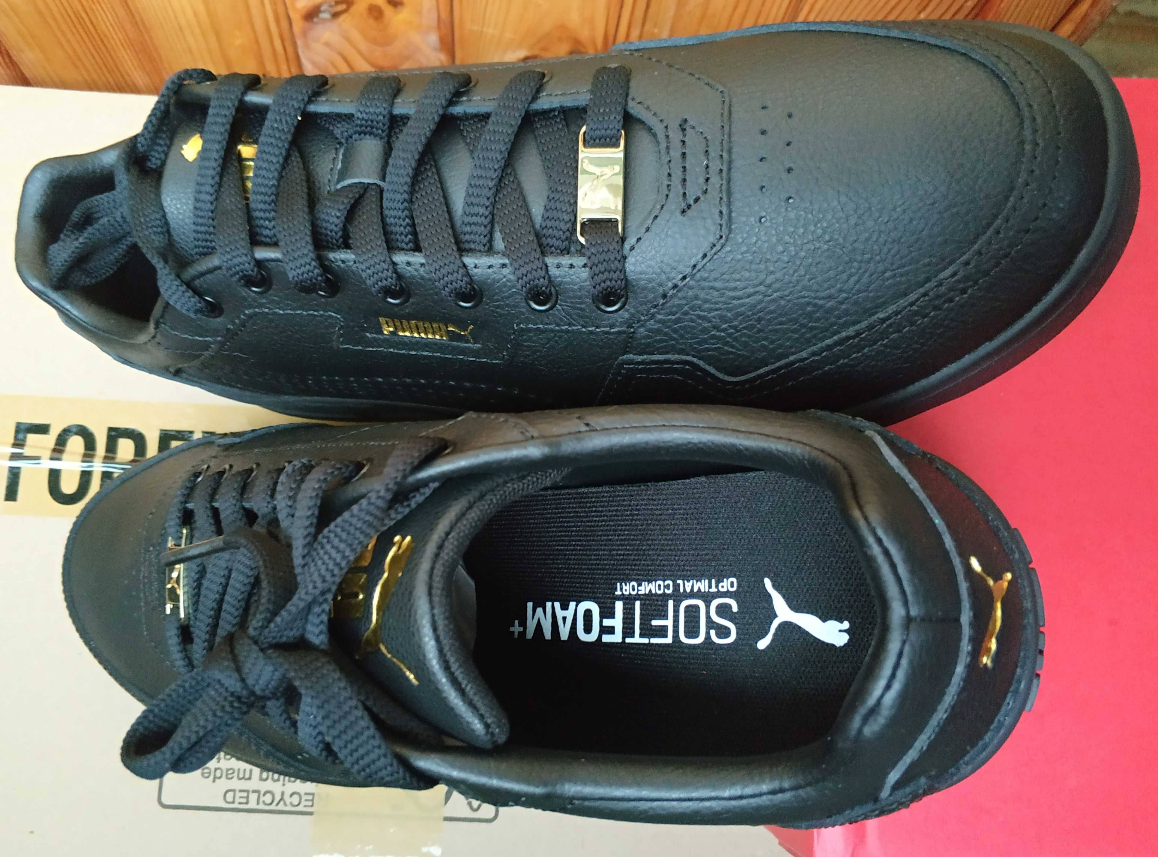 Кеды кроссовки puma court classic lux 28.5 см черный натуральная кожа