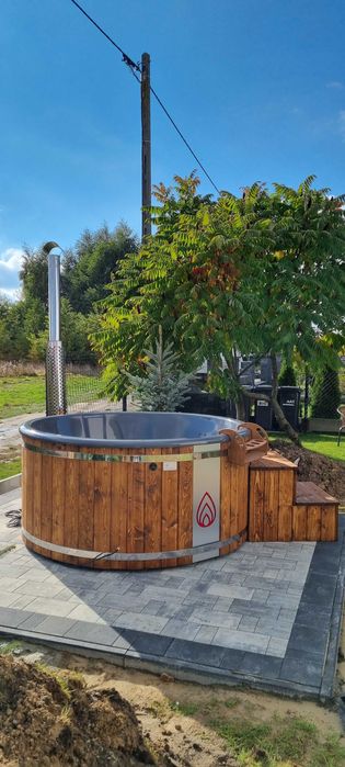 Balia ogrodowa okrągła piec wewnętrzny 200cm