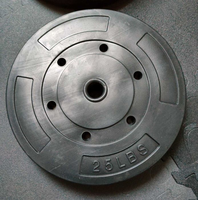 Barra + Pesos/Discos para musculação/Ginásio/KG/Força 35mm
